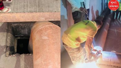 થાણેમાં ધર્મવીર નગર ખાતે ખુલ્લી ગટર ચેમ્બરમાં પડેલા બાળકનું રેસ્ક્યુ, સ્થાનિકોએ બાળકને બચાવ્યો.