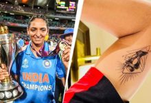After getting a trophy tattooed on her hand, Harmanpreet wrote in her Instagram story, "Now I will see you every morning."