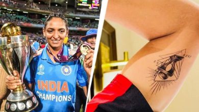 After getting a trophy tattooed on her hand, Harmanpreet wrote in her Instagram story, "Now I will see you every morning."