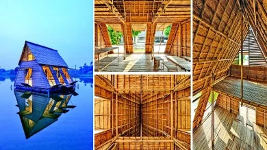 Model of a bamboo floating house - Vietnam