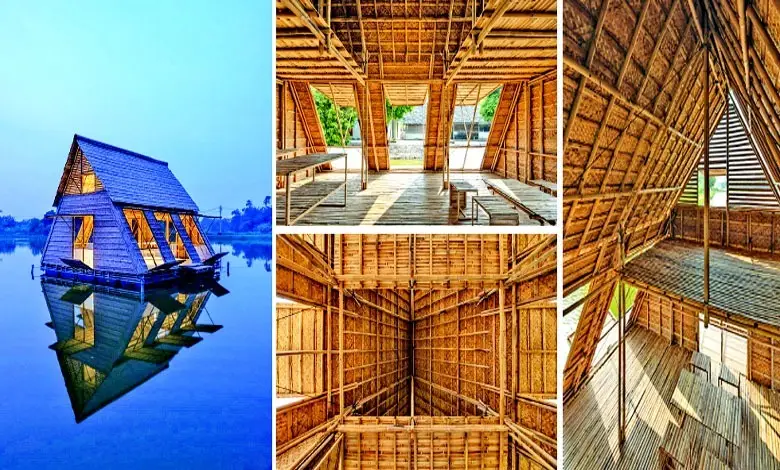 Model of a bamboo floating house - Vietnam