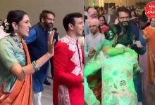 અંબાણી પરિવારની વહુ શ્લોકા મહેતા ઓરેન્જ સાડીમાં બેસ્ટ ફ્રેન્ડના લગ્નમાં ડાન્સ કરતી