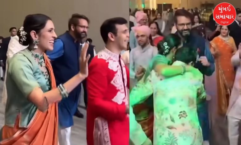 અંબાણી પરિવારની વહુ શ્લોકા મહેતા ઓરેન્જ સાડીમાં બેસ્ટ ફ્રેન્ડના લગ્નમાં ડાન્સ કરતી