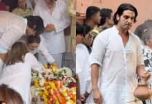 સંજય ખાનના પત્ની ઝરીન ખાનના હિન્દુ વિધિ મુજબ અંતિમ સંસ્કાર, પુત્ર ઝાયેદ ખાન અગ્નિદાહ આપતા