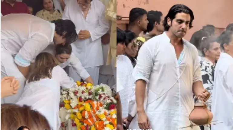 સંજય ખાનના પત્ની ઝરીન ખાનના હિન્દુ વિધિ મુજબ અંતિમ સંસ્કાર, પુત્ર ઝાયેદ ખાન અગ્નિદાહ આપતા