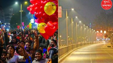 Ahmedabad New Year celebration traffic control by police