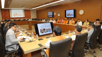 ભવનાથ મહાશિવરાત્રિ મેળાના આયોજન અંગે હર્ષ સંઘવીની બેઠક અને ગિરનાર તળેટીનો નજારો.