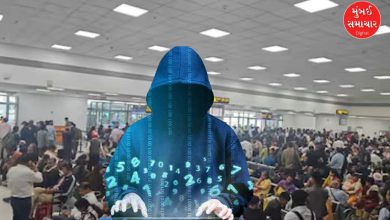 દિલ્હી એરપોર્ટ પર સાયબર હુમલાની વાત કબૂલતા નાગરિક ઉડ્ડયન પ્રધાન રામ મોહન નાયડુની તસવીર