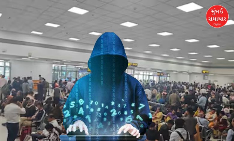 દિલ્હી એરપોર્ટ પર સાયબર હુમલાની વાત કબૂલતા નાગરિક ઉડ્ડયન પ્રધાન રામ મોહન નાયડુની તસવીર