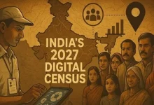 કેન્દ્રીય કેબિનેટની બેઠક બાદ કેન્દ્રીય પ્રધાન અશ્વિની વૈષ્ણવ 2027ની ડિજિટલ વસ્તી ગણતરી માટેના ₹ 11,718 કરોડના બજેટની જાહેરાત કરી રહ્યા છે.