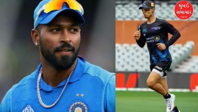 બિગ બૅશ લીગમાં બેટિંગ કરતો જેર્સિસ વાડિયા અને હાર્દિક પંડ્યાની તસવીર.