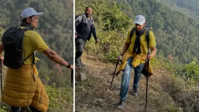 ઉત્તરાખંડના પહાડોમાં ટ્રેકિંગ કરતો બોલીવુડ એક્ટર રિતીક રોશન.