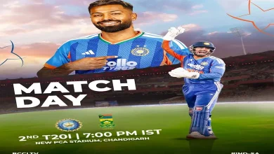 ભારત અને સાઉથ આફ્રિકાની ક્રિકેટ ટીમનો હેડ-ટુ-હેડ આંકડાનો ગ્રાફિક