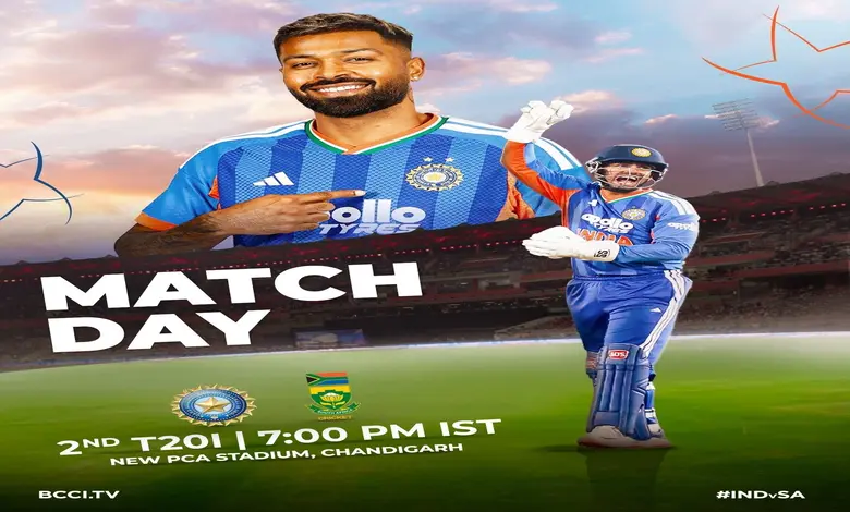 ભારત અને સાઉથ આફ્રિકાની ક્રિકેટ ટીમનો હેડ-ટુ-હેડ આંકડાનો ગ્રાફિક