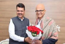 મુંબઈમાં માઈક્રોસોફ્ટના સીઈઓ સત્યા નાડેલા સાથે મહારાષ્ટ્રના મુખ્ય પ્રધાન દેવેન્દ્ર ફડણવીસની મુલાકાત, કરોડોના રોકાણ અને 45,000 નોકરીઓની જાહેરાત.