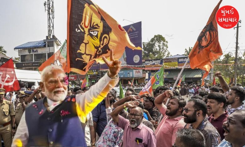 કેરળની સ્થાનિક ચૂંટણીઓમાં NDAની ઐતિહાસિક જીત બાદ વડાપ્રધાન નરેન્દ્ર મોદી તિરુવનંતપુરમના લોકોને આભાર માનતા.