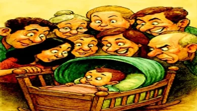 બાળકના નામકરણ માટે કુટુંબીજનો વચ્ચે રમુજી ચર્ચા અને ધક્કામુક્કી.