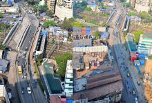 Hancock Bridge approach road construction and rehabilitation work in Mumbai