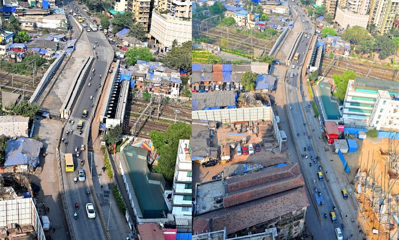 Hancock Bridge approach road construction and rehabilitation work in Mumbai