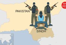 સિંધ-પંજાબ સરહદ નજીક પાકિસ્તાનમાં બસમાંથી અપહરણ કરાયેલા મુસાફરો.