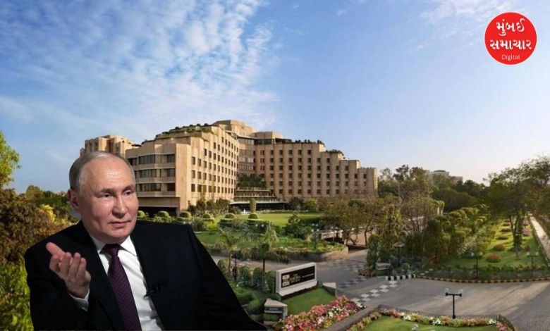 ITC મૌર્યા હોટેલ, દિલ્હીમાં આવેલો ચાણક્ય સ્યૂટ જ્યાં રશિયાના રાષ્ટ્રપતિ વ્લાદિમીર પુતિન રોકાશે.