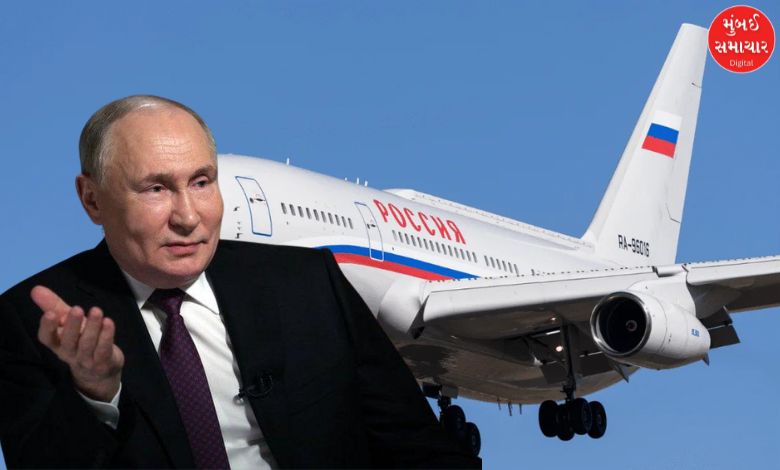 પુતિન IL-96 વિમાનમાં આવ્યા ભારત: જાણો તેના પર લખેલા 'Россия' શબ્દનો અર્થ