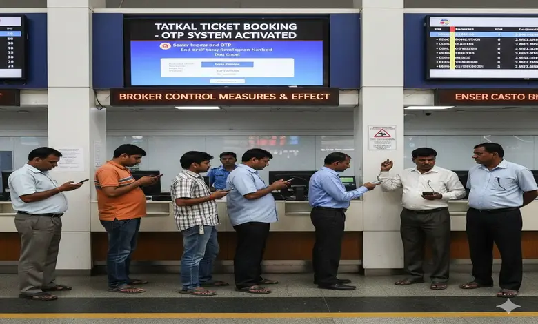રેલવે ટિકિટ કાઉન્ટર પર તત્કાલ ટિકિટ બુકિંગ માટે OTP સિસ્ટમ લાગુ, દલાલો પર નિયંત્રણ