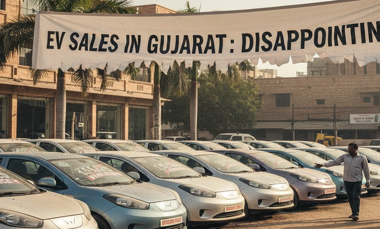 ગુજરાત અને અમદાવાદમાં ઇલેક્ટ્રિક વાહન (EV) નું ધીમું વેચાણ અને નિરાશાજનક ખરીદી