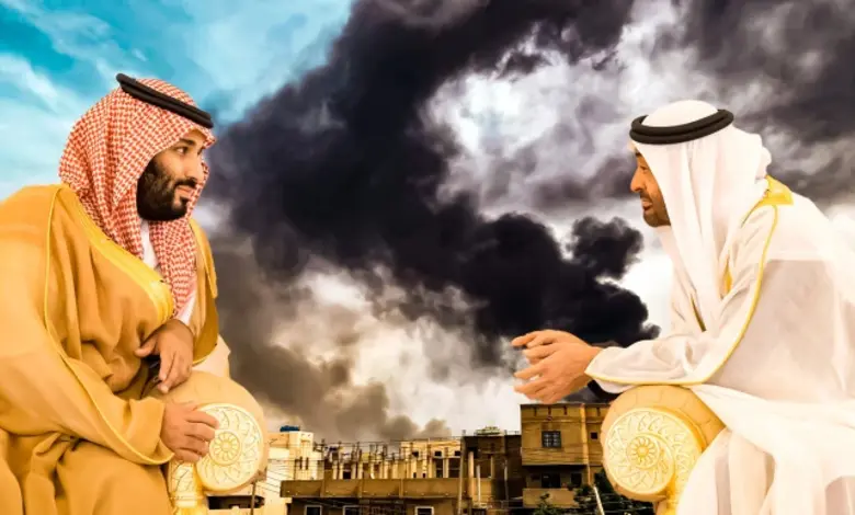 યમનના મુકલ્લા બંદર પર સાઉદી અરેબિયાના હુમલા બાદ ધુમાડાના ગોટેગોટા અને મિડલ ઈસ્ટ તણાવના દ્રશ્યો.