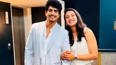 સ્મૃતિ મંધાના અને પલાશ મુચ્છલની સગાઈના સમારંભની તસવીર.