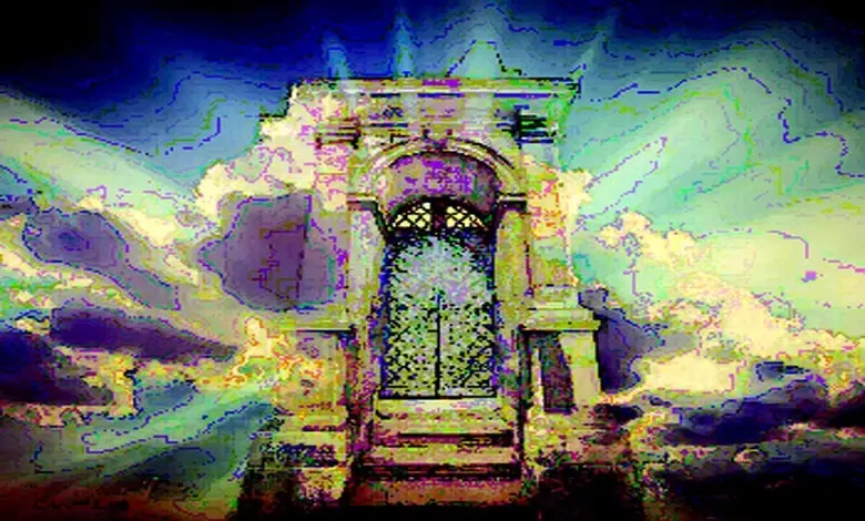 ગુરુ નાનક એક ધનવાન વ્યક્તિને જીવન અને સંપત્તિના રહસ્ય વિશે સમજાવી રહ્યા છે.