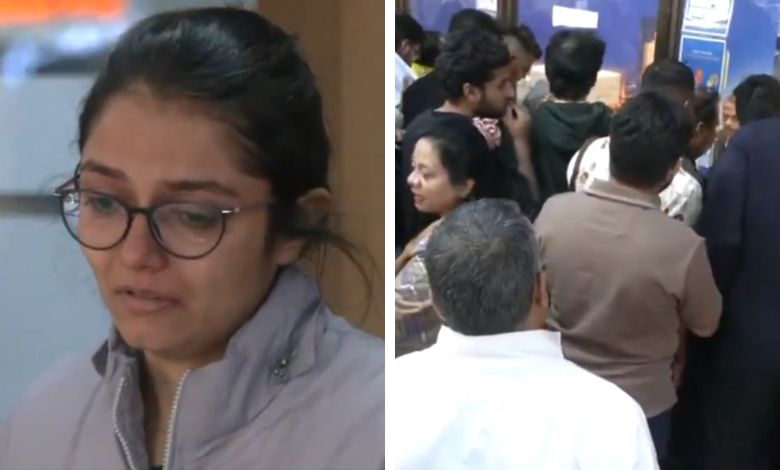 અમદાવાદ એરપોર્ટ પર યાત્રીની આંખમાં આવ્યા આંસુ: ઇન્ડિગો ફ્લાઇટ કેન્સલ થતા ઠાલવ્યો બળાપો