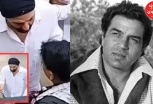 Sunny Deol gets angry at paparazzi during Dharmendra’s ash immersion ceremony in Haridwar.
