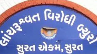 ACB catches dgvcl senior clerk taking 70 thousand bribe case