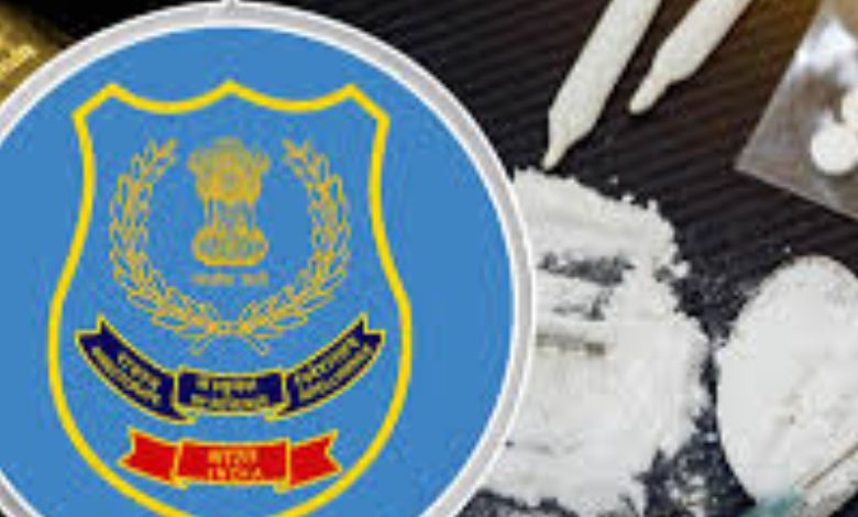 DRI officials conducting a raid related to illegal mephedrone manufacturing in Wardha