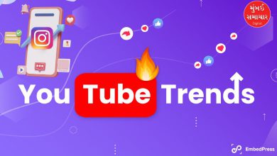 વર્ષ ૨૦૨૫ના યુટ્યૂબ અને ઈન્સ્ટાગ્રામ પરના ટોચના ટ્રેન્ડ્સની યાદી દર્શાવતો ગ્રાફિક