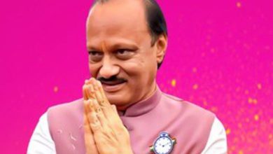 Ajit Pawar and BJP leaders after municipal election results