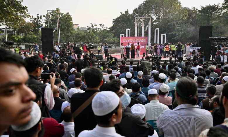 Bangladesh protesters during nationwide bandh