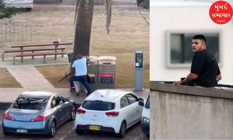 Sydney bondi beach shooting citizen caught off gunman video