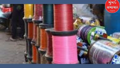 A quantity of Chinese lace was seized from a toy shop in Anjar.