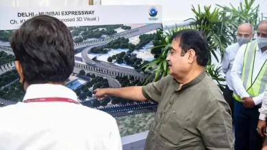 latest update on delhi mumbai expressway nitin gadkari