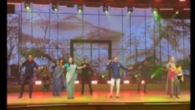 Female Indian MPs dancing together at Naveen Jindal’s daughter’s wedding celebration