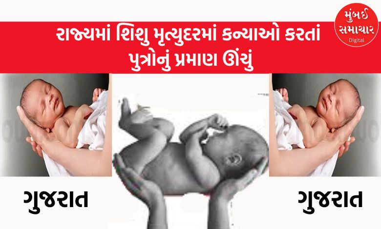 The infant mortality rate in the state is higher for boys than girls.