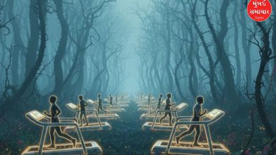 અવિરત ઈચ્છાઓના ચક્રમાં ફસાયેલો માણસ; ખુશી શોધવાની દોડમાં જિંદગી પસાર થવી; હેડોનિક ટ્રેડમિલ અને ડોપામાઇનનું ચક્ર.