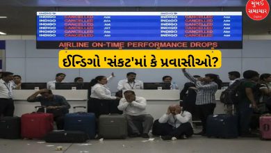 ઇન્ડિગો ફ્લાઇટ્સ રદ થવાને કારણે એરપોર્ટ પર પરેશાન મુસાફરો, એરલાઇનનો ઓન-ટાઇમ પર્ફોર્મન્સ ઘટ્યો.