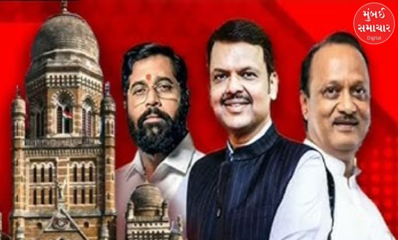 BJP leaders addressing media on BMC election strategy