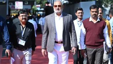 Vitthal Ugle celebrating victory in Sinnar mayor election