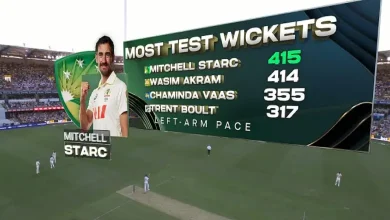 Australia vs England, 2nd Test mitchell starc fastest bowler