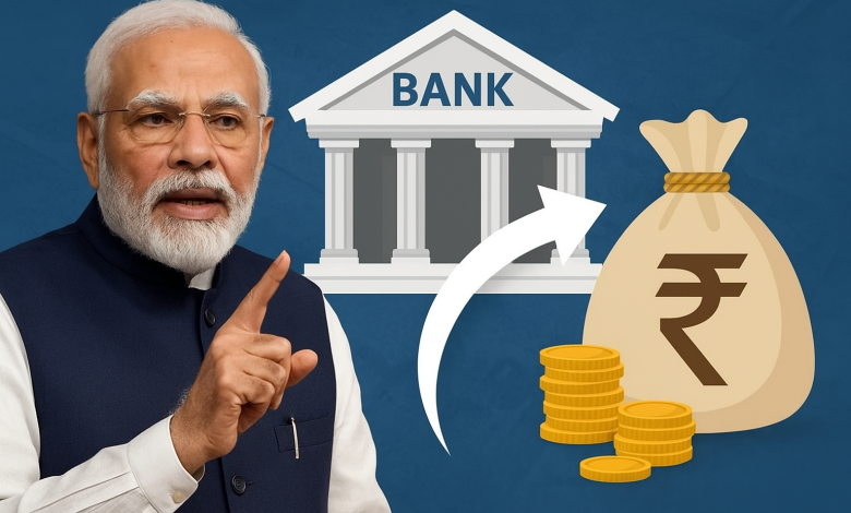 Unclaimed funds bank accounts return to beneficiaries PM Modi announced