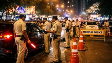 Mumbai Police deployed on city roads for New Year security
